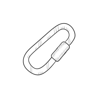 Tırmanma çantanıza kroki simgesi.