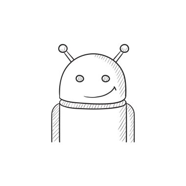Android robot resim simgesi.