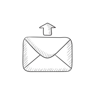 Gönderen e-posta kroki simgesi.