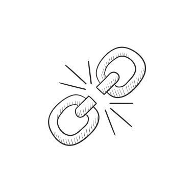 Kırık link kroki simgesi.