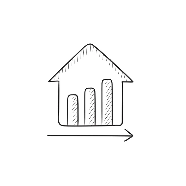 Růst cen nemovitostí. — Stockový vektor