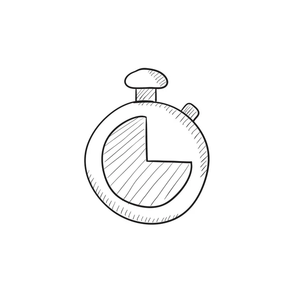 Stopwatch sketch icon. — Stock Vector