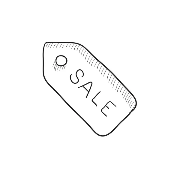 Sale tag sketch icon. — Stock Vector