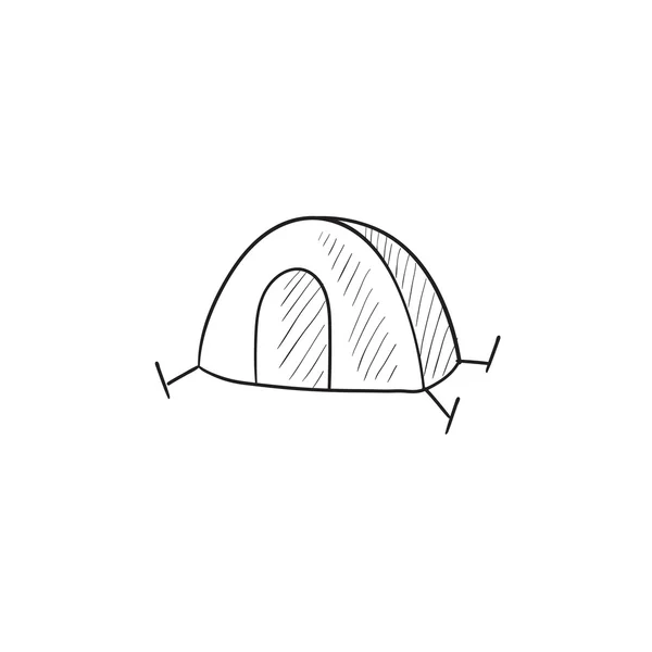 Tent sketch icon. — Stock Vector