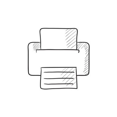 Yazıcı kroki simgesi.