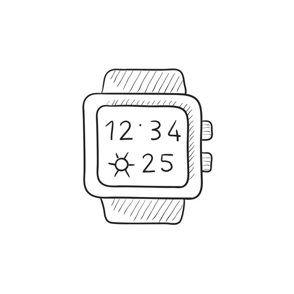 Значок эскиза Smartwatch . — стоковый вектор