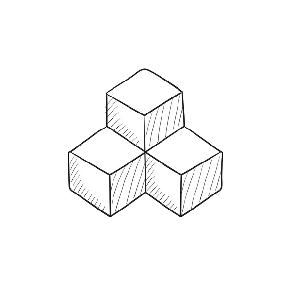 Systeempictogram deel schets. — Stockvector