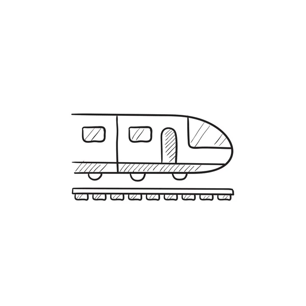 Сучасна піктограма високошвидкісного поїзда . — стоковий вектор