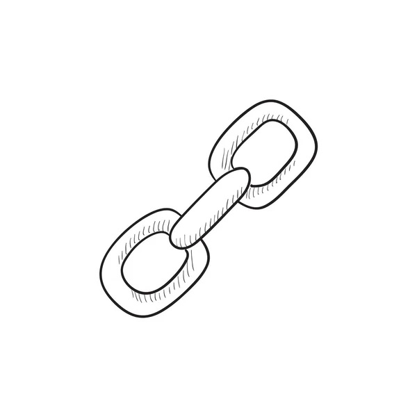 Chain links sketch icon. — Stock Vector