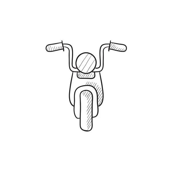 Icono de boceto de motocicleta . — Archivo Imágenes Vectoriales