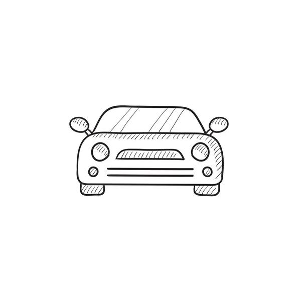 Icône de croquis de voiture . — Image vectorielle