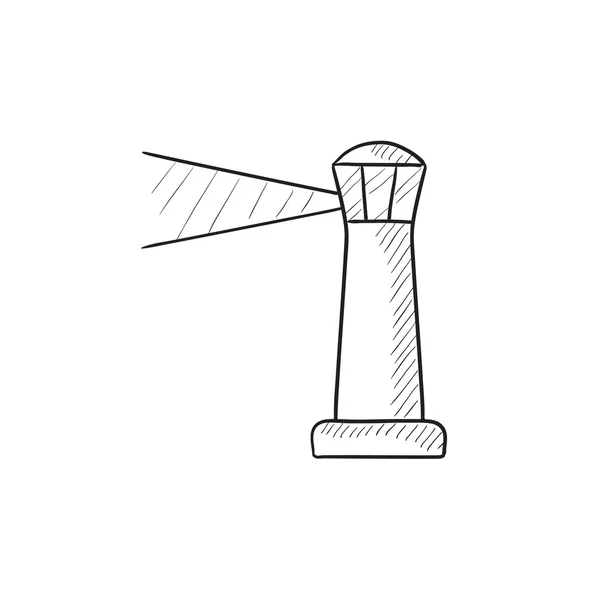 Icône de croquis de phare . — Image vectorielle