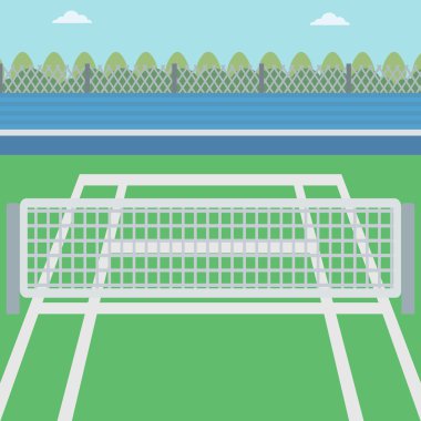 Tenis Kortu, arka plan.