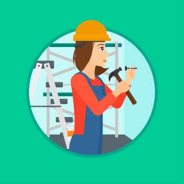 işçisi çekiç çivi.