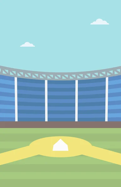 Fondo del estadio de béisbol . — Vector de stock