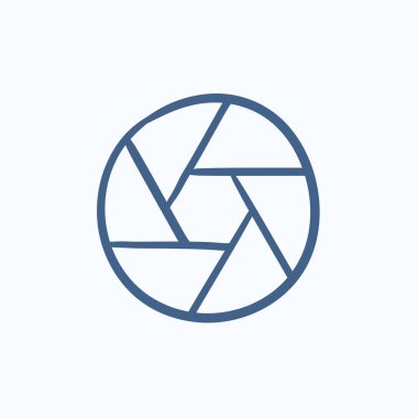 Kamera çekim kroki simgesi.