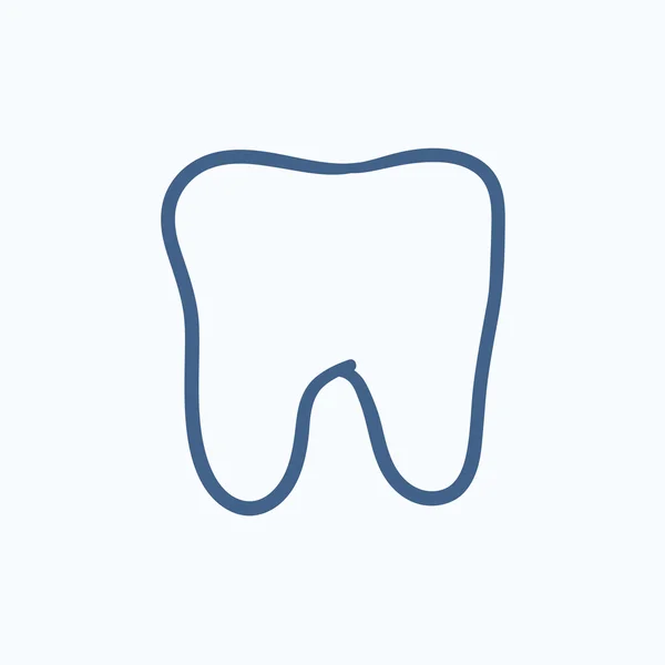 Tooth sketch icon. — Stock Vector
