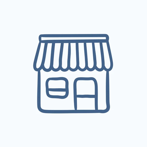 Shop sketch icon. — Stock Vector