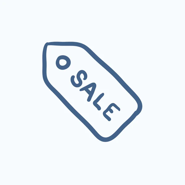 Sale tag sketch icon. — Stock Vector