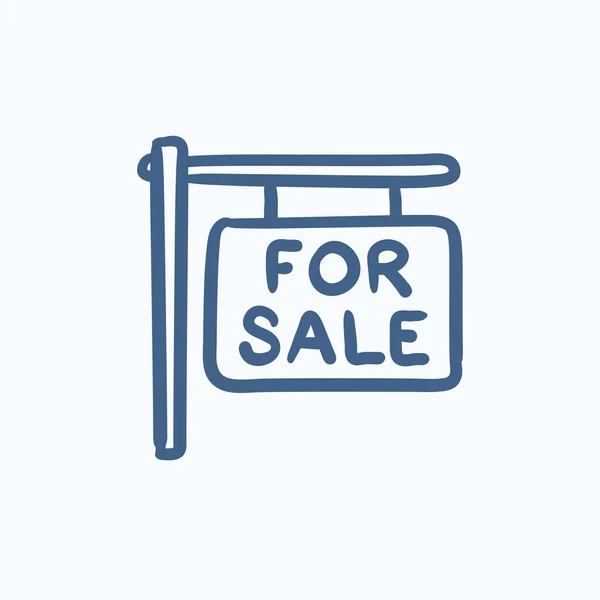 Prodej dávaného skica ikony. — Stockový vektor