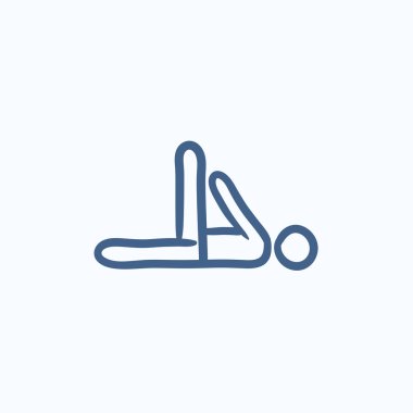 Adam yapım çalışmaları kroki simgesi.