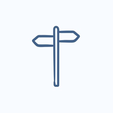 Seyahat trafik işareti kroki simgesi.