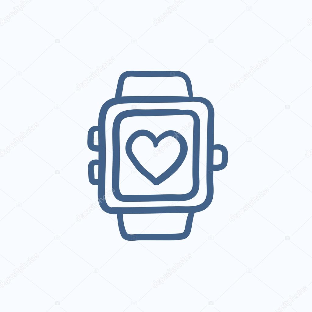 Reloj inteligente dibujo sale