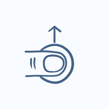 Dokunmatik ekran jest kroki simgesini.