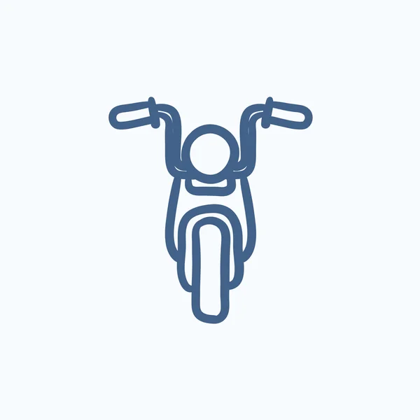 Motorcycle sketch icon. — Stock Vector