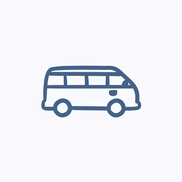 Minibus-Ikone. — Stockvektor