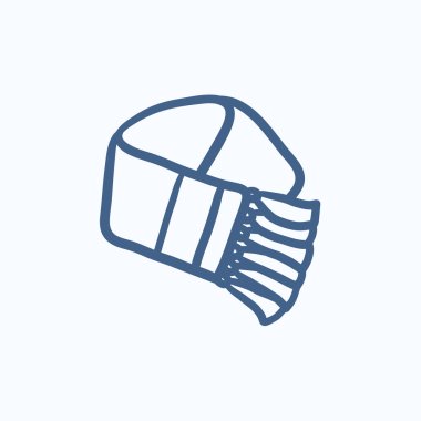 Eşarp kroki simgesi.