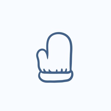 Santa mitten kroki simgesi.