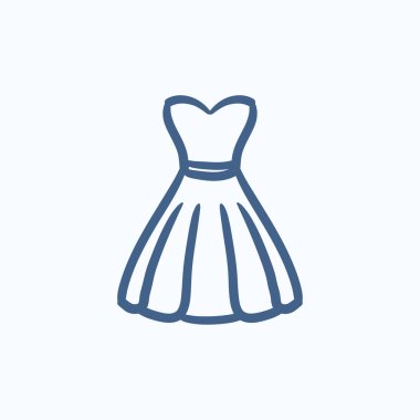 Elbise kroki simgesi.