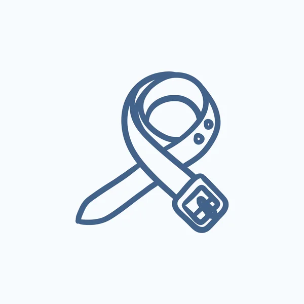 Belt sketch icon. — Stock Vector