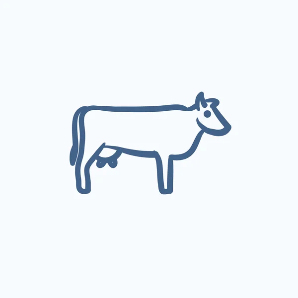 Cow sketch icon. — Stock Vector