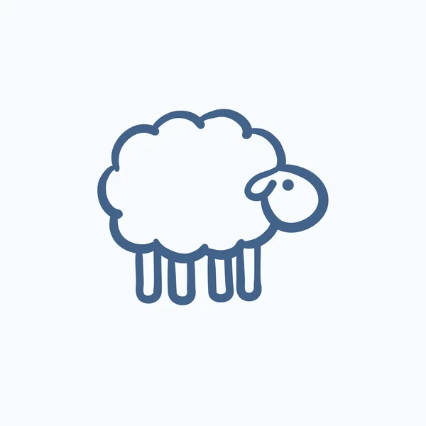 Sheep sketch icon. — Stock Vector