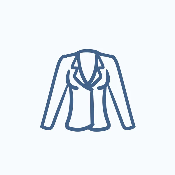 Chaqueta bosquejo icono . — Vector de stock