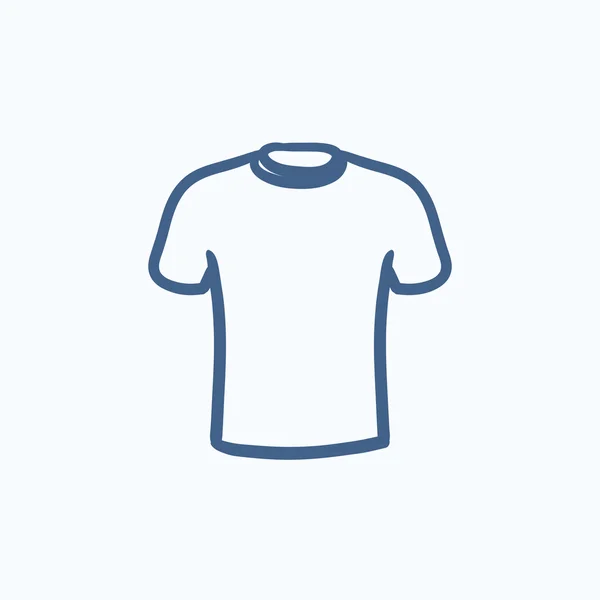 Camiseta masculina bosquejo icono . — Vector de stock