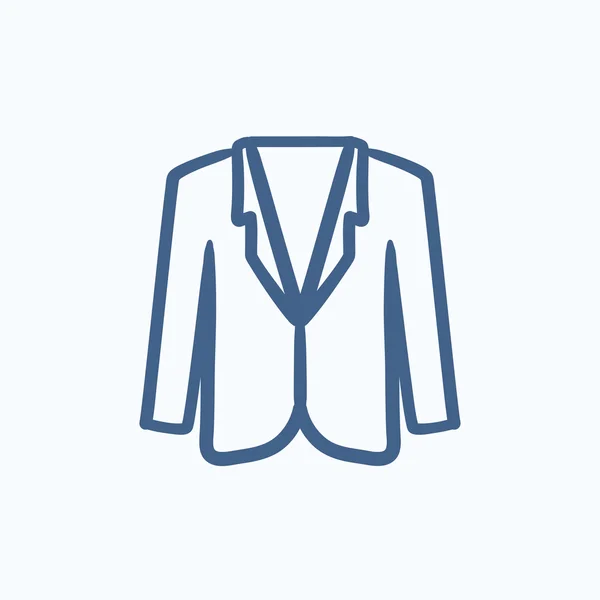 Jaqueta masculina ícone esboço . —  Vetores de Stock