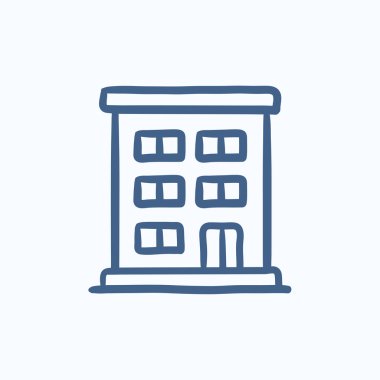 Konut kroki simge oluşturma.