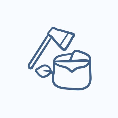 Ormansızlaşma kroki simgesi.