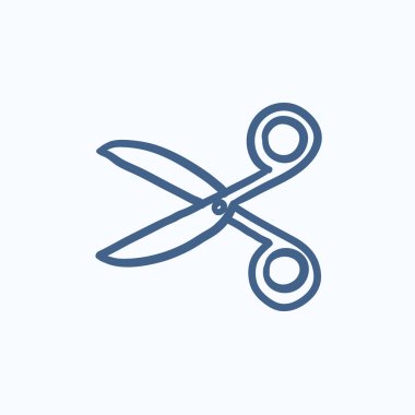 Makas kroki simgesi.