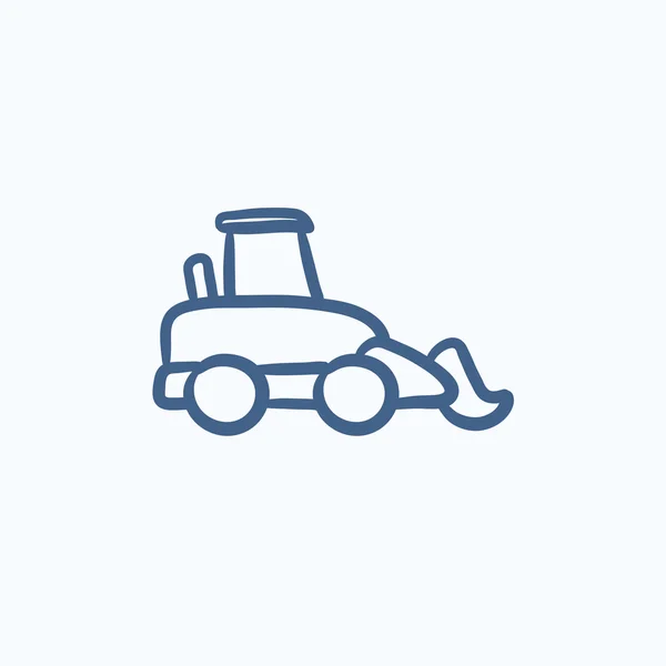 Excavator sketch icon. — Stock Vector