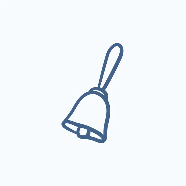 School bell sketch icon. — Stock Vector