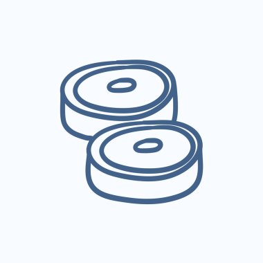 Biftek kroki simgesi.