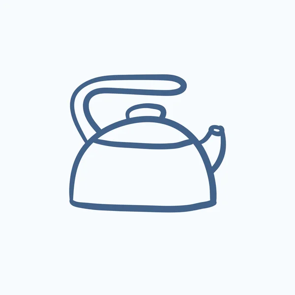 Kettle sketch icon. — Stock Vector