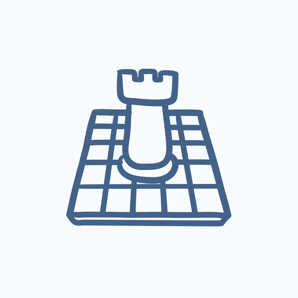 Chess sketch icon. — Stock Vector