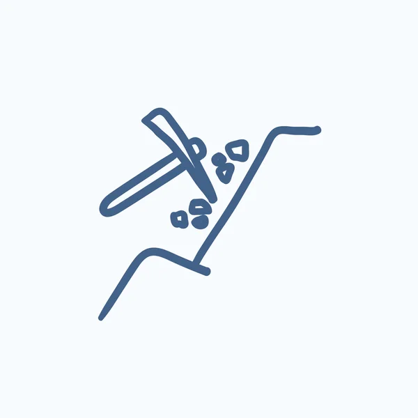 Mining sketch icon. — Stock Vector