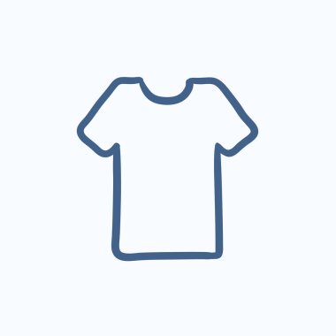 T-shirt kroki simgesi.