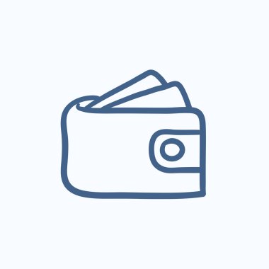 M-cüzdan para kroki simgesiyle.